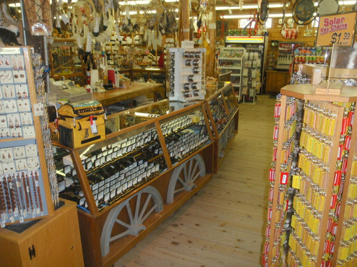 A view inside the Trading Post.